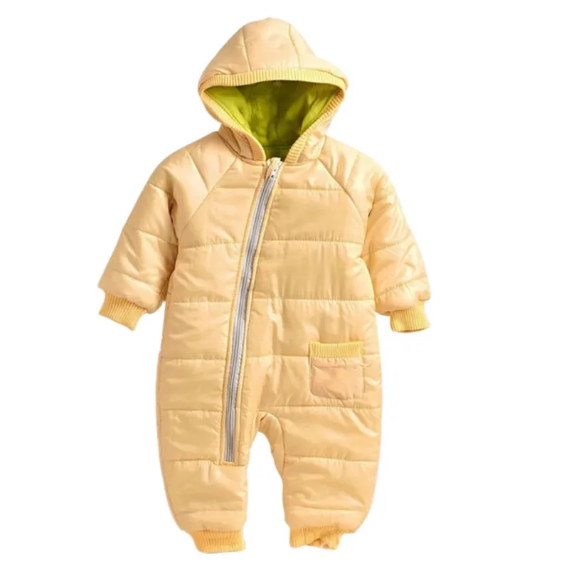 Beige НОВЫЕ куртки для маленьких мальчиков и девочек, детские комбинезоны с капюшоном, верхняя одежда для малышей, Комбинезоны на весну, осень, зиму - Цвет: Beige