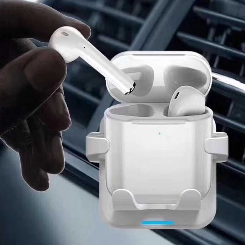 Подходит для Apple, bluetooth-гарнитура, беспроводная зарядная подставка для AirPods, зарядная коробка для автомобиля, беспроводная зарядная подставка