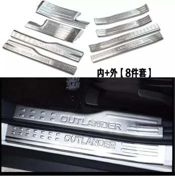 

Car Styling for Mitsubishi Outlander 2013 to 2020 Side Door Sill Protector Threshold Scuff Plate Welcome Pedals Covers Trims