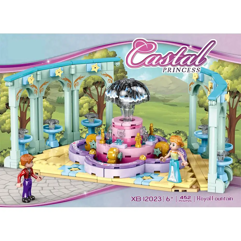 

City Girl's Series Royal Garden Fountain Xingbao 12023 452pcs Construction Building Blocks Assembly Bricks Toys Christmas Gifts