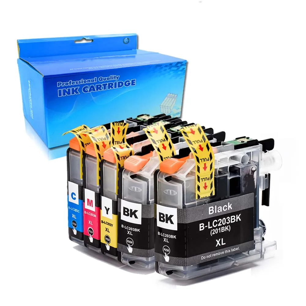 5pack brother lc203 compatible ink cartridge for brother mfc j4620dw