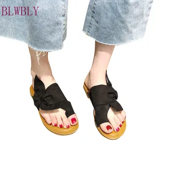 

Summer Slippers Women Shoes Butterfly-knot Breathable Flip Flops Slipper Non-slip Slip-On Slipper Shoes Zapatos De Mujer