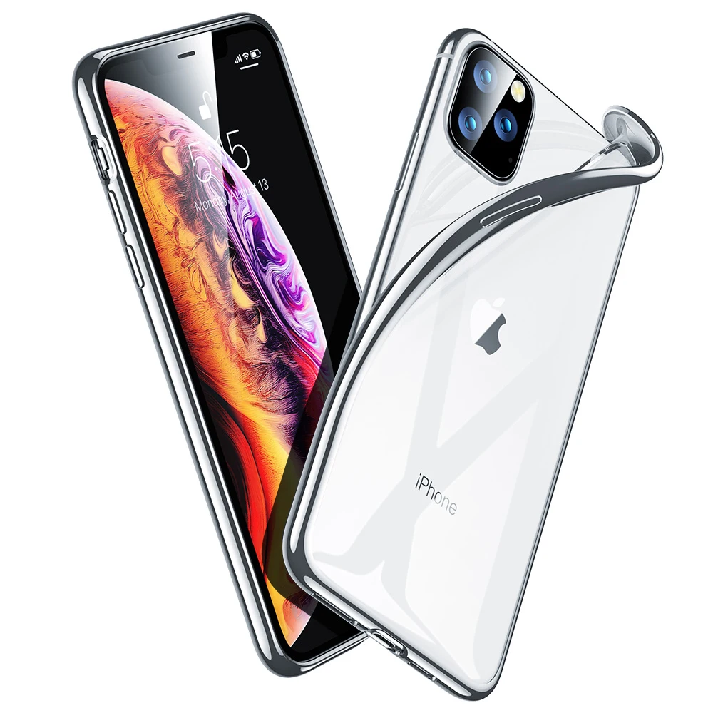 Полночно-зеленый чехол с покрытием для iPhone 11 Pro Max роскошный мягкий силиконовый прозрачный чехол для телефона для iPhone 11 11Pro XR X XS Max