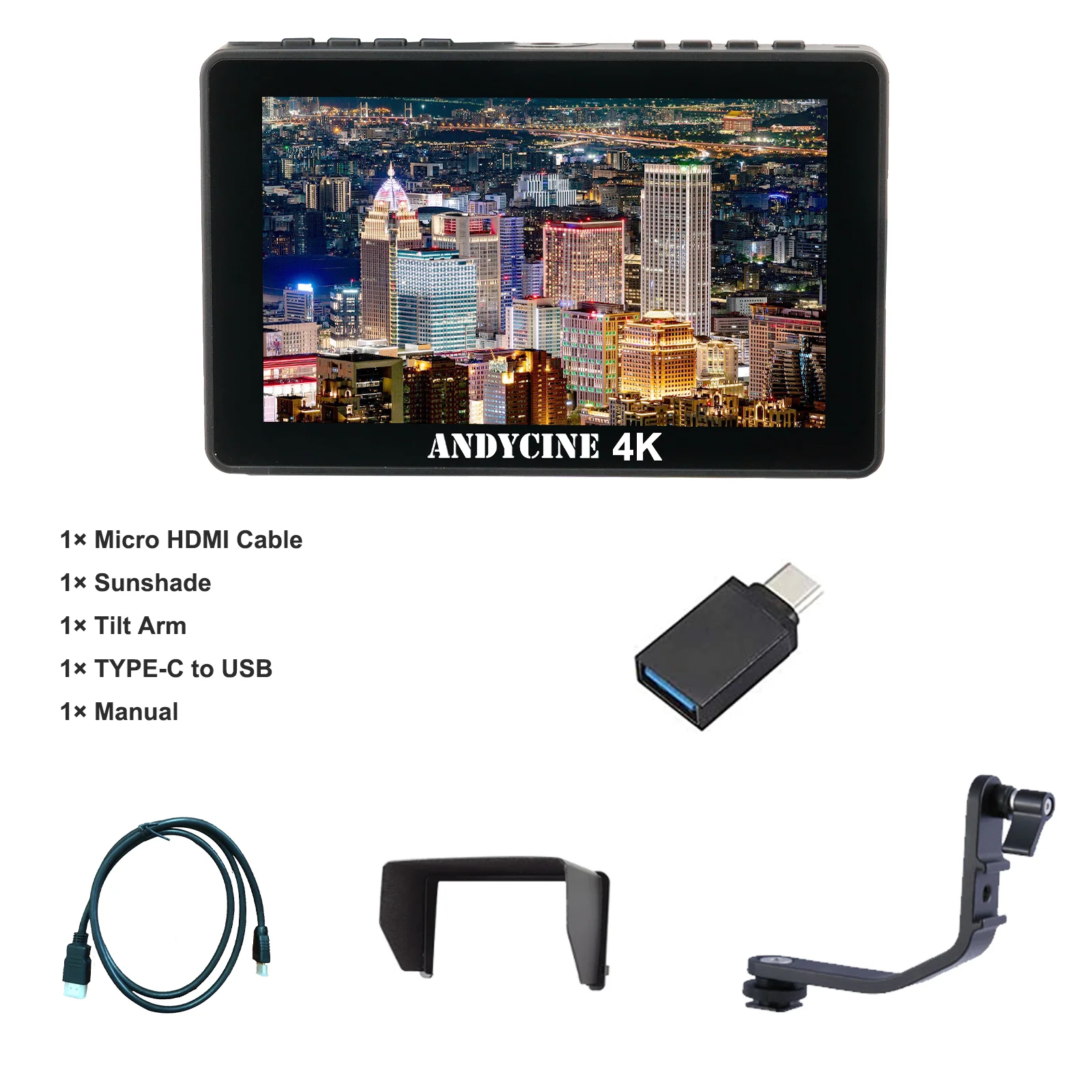 ANDYCINE A6Pro/4K/カメラ用モニター/フィールドモニター Amazon.com : ANDYCINE A6 Pro DSLR Camera Field Monitor with