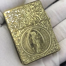 TH wtach video constantine father ручная работа латунь 230 г пятисторонняя лазерная гравировка зажигалка