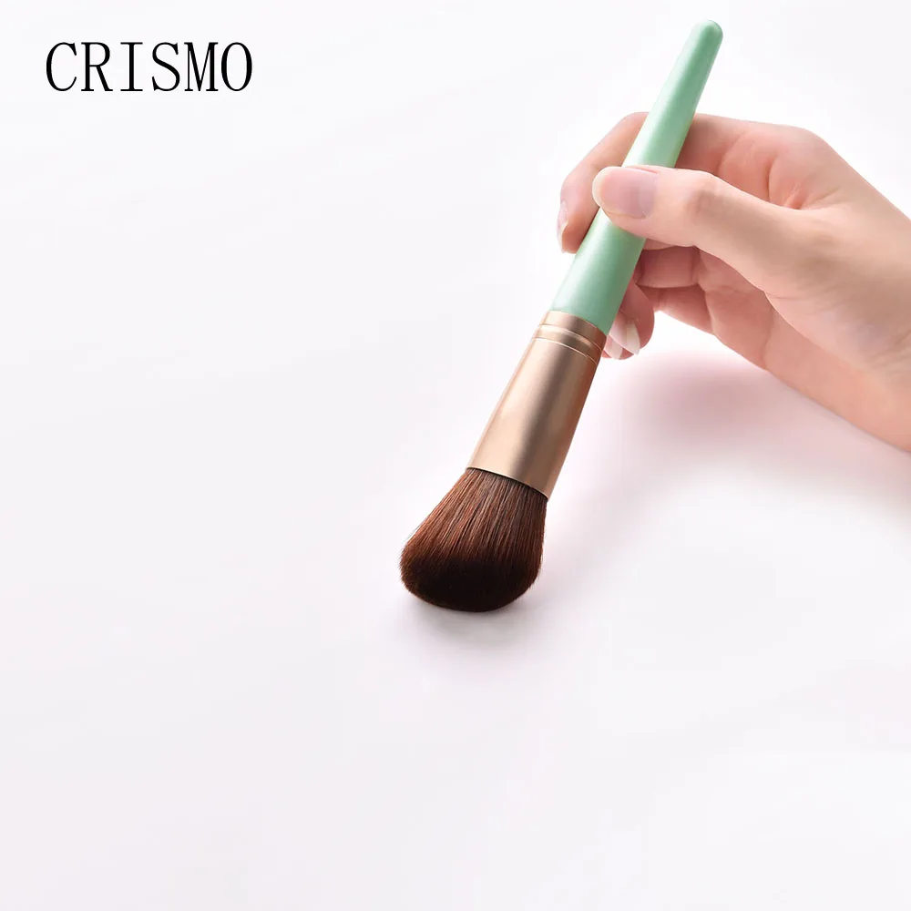 CRISMO 12 шт. мягкие синтетические волосы кисти для макияжа Тени для век Смешивание пудра консилер микро волокна косметический набор кистей