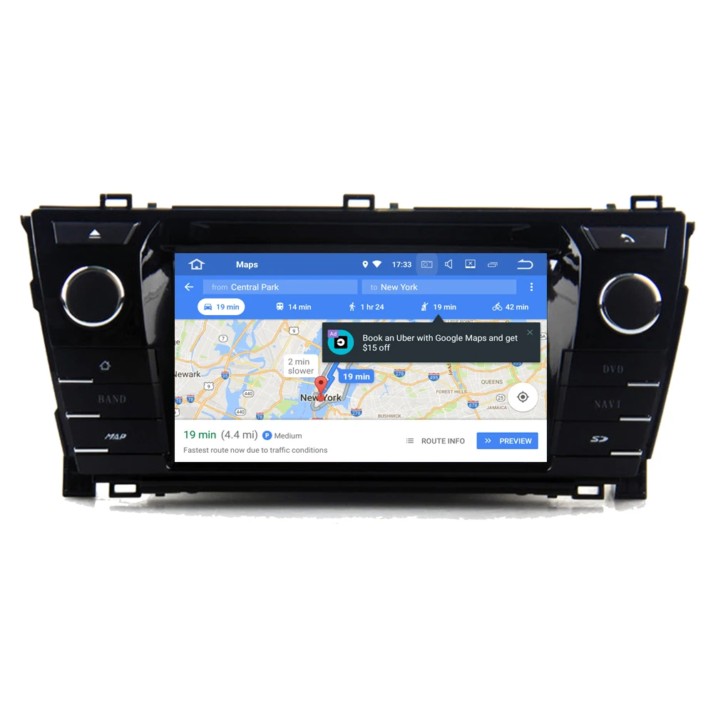 Для Toyota Corolla 2013 2014 2015 Android 8 0 Автомобильный мультимедийный плеер Радио DVD GPS