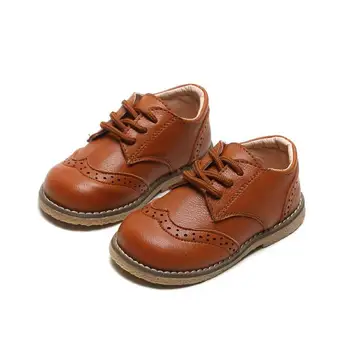 

2020 Toddler Leathers Shoes For Boys Girls Soft Leather Antiskid Children's Shoes School Party Dress Wedding shoes
