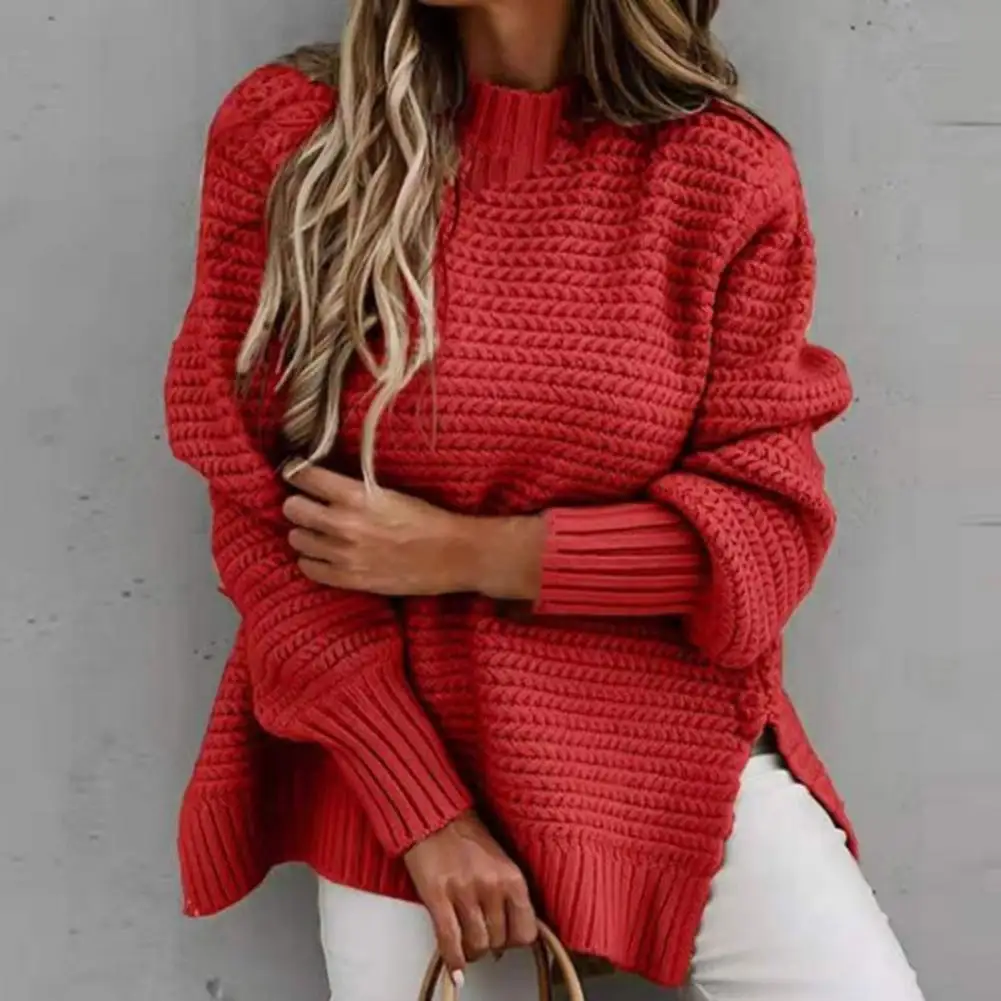Winter Clothing Warm Women Solid Color Warm Winter Sweater 4 Colors