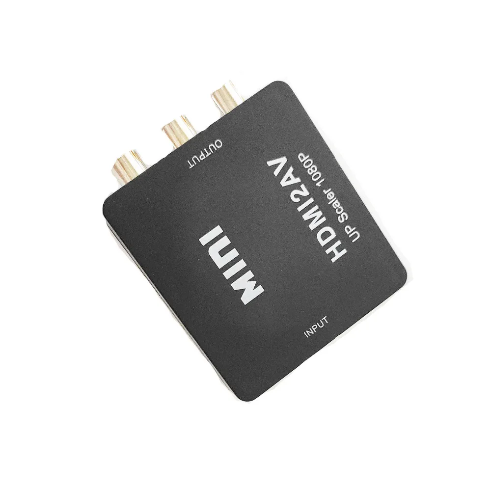 HDMI К AV Scaler адаптер HDMI2AV HD видео конвертер коробка HDMI к RCA AV/CVSB L/R видео 1080P Поддержка NTSC PAL