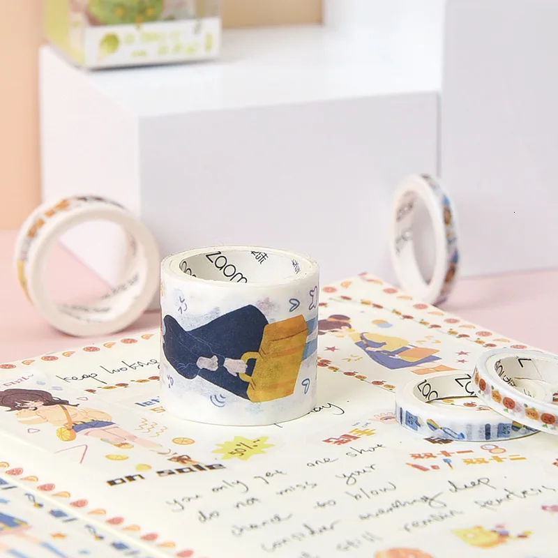 Креативный набор маскировочной Клейкой Ленты Kawaii милый блокнот для девочек
