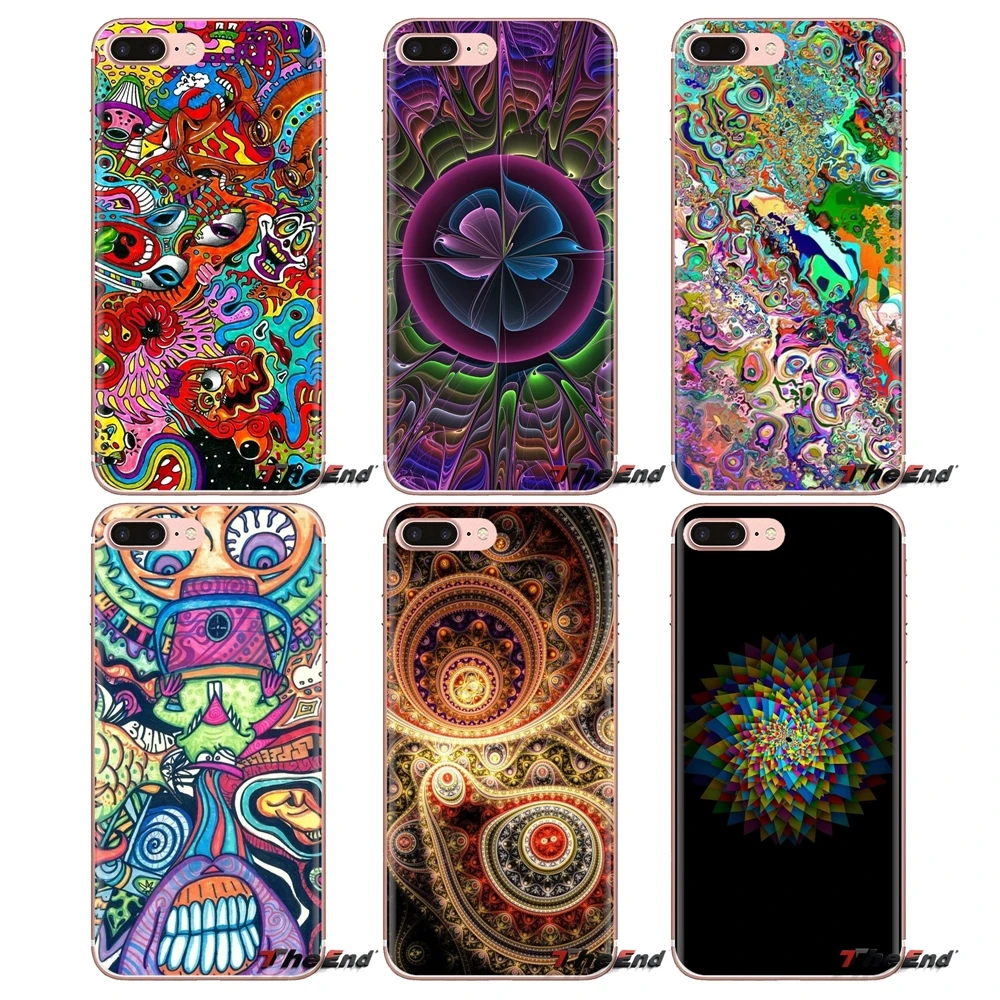 Для huawei G7 G8 P7 P8 P9 P10 P20 P30 Lite Mini Pro P Smart Plus 2017 2018 2019 Trippy обои прозрачные мягкие чехлы |
