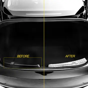 

2pcs Bumper Protector Plate Trunk For Tesla Model 3 17-19 Anti scratch