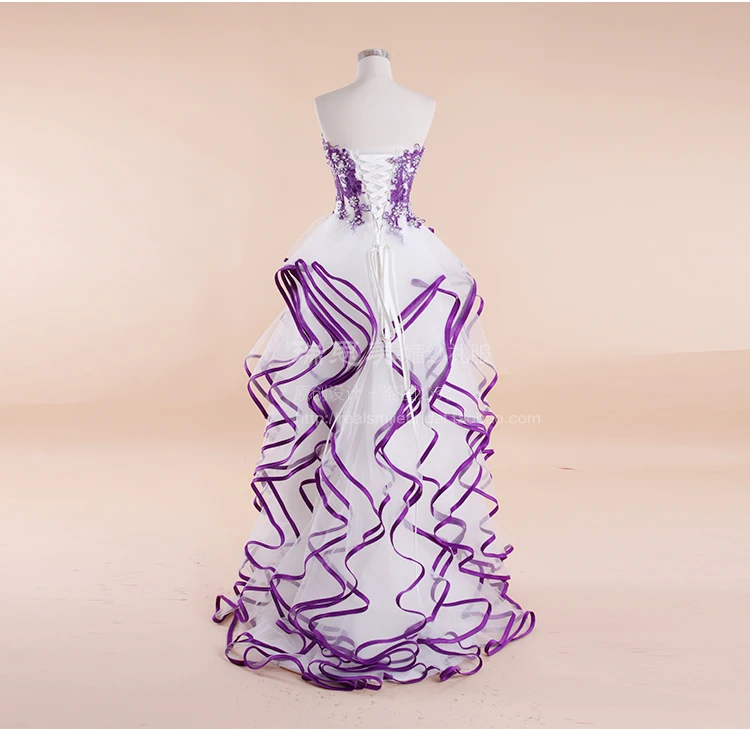 Дешевые robe de soiree Новая мода vestido de festa милые вечерние платья с оборками фиолетовое платье подружки невесты на выпускной