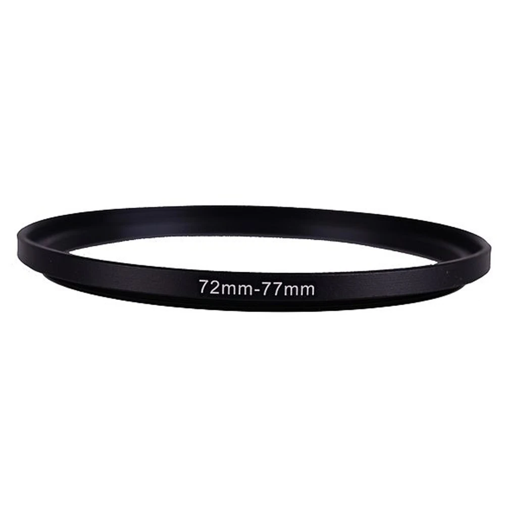 72mm-77mm 72-77 mm 72 to 77 Step Up Lens Filter Metal Ring Adapter Black