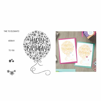 

2020 New Metal Cutting Dies and Scrapbooking For Paper Making Balloon Embossing Frame Card Craft With Stamps Set