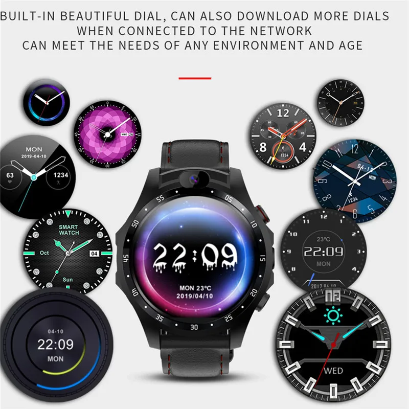 GOLDENSPIKE v9 3GB 32GB 5.0MP Dual Camera GPS Sport Android Smart Watch 1.6