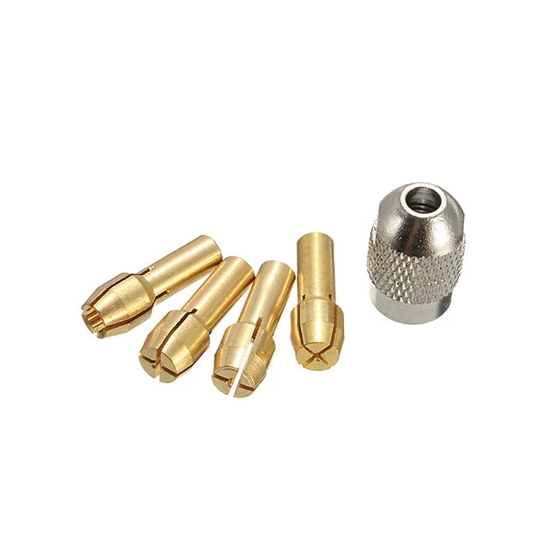 10Pcs Brass Drill Chuck Collet Bits For Rotary Tool 0.5-3.2mm 4.3mm Shank 94PC