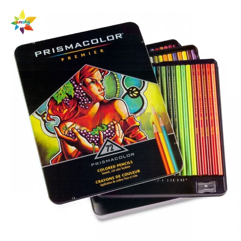 Usa Original Prismacolor Colored Pencils 72 Color Pencil With 7pc Sketch  Art Kit Gift Set Artist Premier Wooden Soft Core - Wooden Colored Pencils -  AliExpress