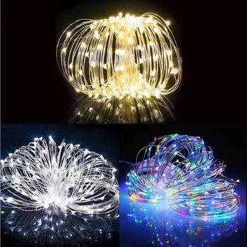 

Fairy Light Fairy String Light Fairy String Romantic Super Bright Durable Copper Wire Solar Power 100LED Festival Outdoor