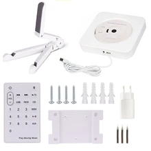 CD Player Wall Mounted Bluetooth FM Radio USB MP3 with Remote Control Built-in HiFi Speaker doitop built in bluetooth wall mount cd player prenatal audio english repetition learning machine support cd aux usb fm play hot