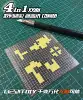1/35 1/100 Stainless Steel Groove Type Digital Camouflage Cover Paper Drawing Cutting Mat Double-sided/Convenient 80x80mm AJ0080 3