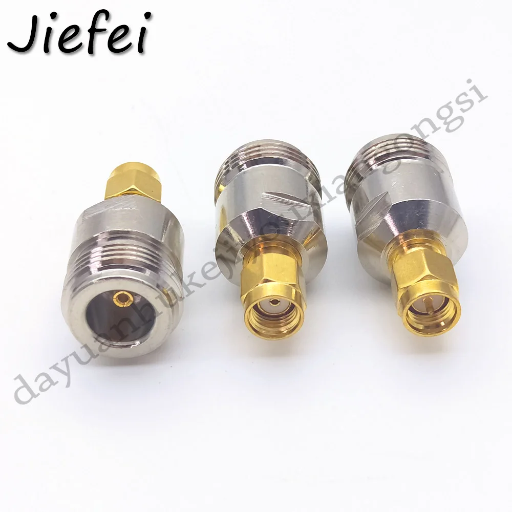 10 50 шт. разъем Jack N SMA/RP SMA Штепсель RF коаксиальный адаптер конвертер прямо Никель