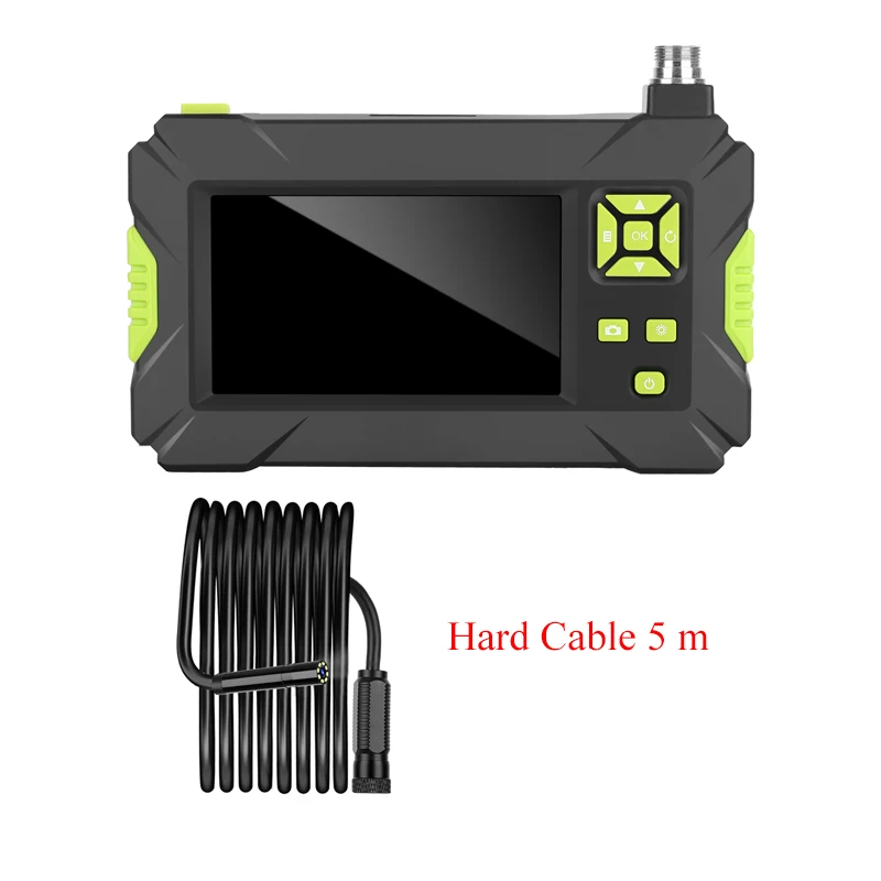 8 мм 1080P Wifi эндоскоп 4," HD промышленная Инспекционная камера для ремонта авто Снэк трубка жесткий кабельный эндоскоп 8 шт. светодиодных ламп - Цвет: Hard cable 5m