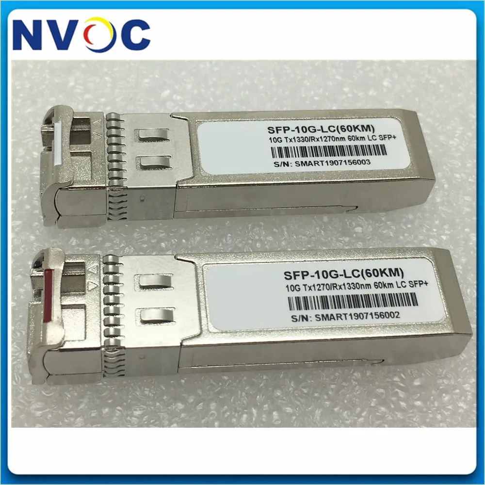 10 пар 10G BIDI км 20 40 60 80 1270/1330nm LC SFP модуль Гб + WDM трансивер|Оптоволоконное