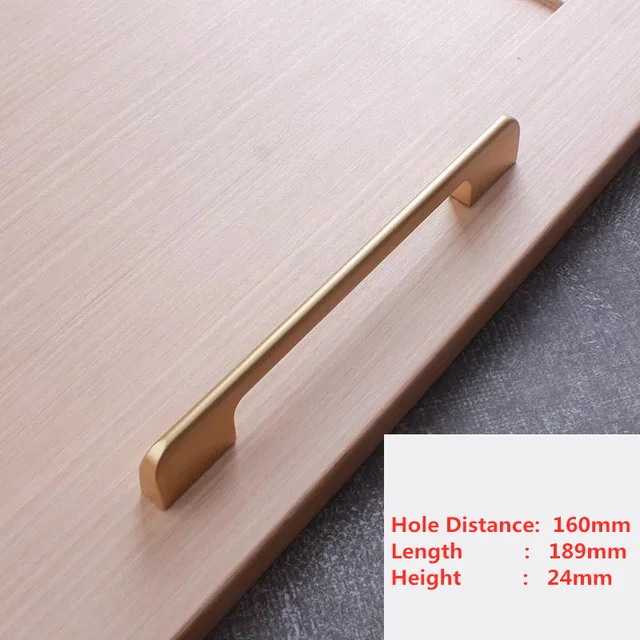 Handles Drawer Cabinet Furniture Kitchen Handles for Cabinet Knob Door Drawer Furniture Kitchen Pearl Golden Simplicity Hardware A17-160