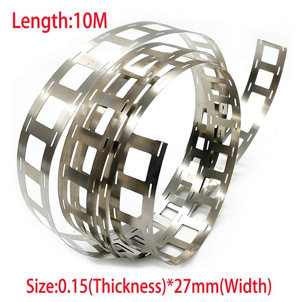 1/2Metres 0.15*27mm 2P Nickel Plated With Nickel Strip Battery Welding Strip Li-ion Battery Ni Plate For 1865 0 Spot Welding electric soldering iron