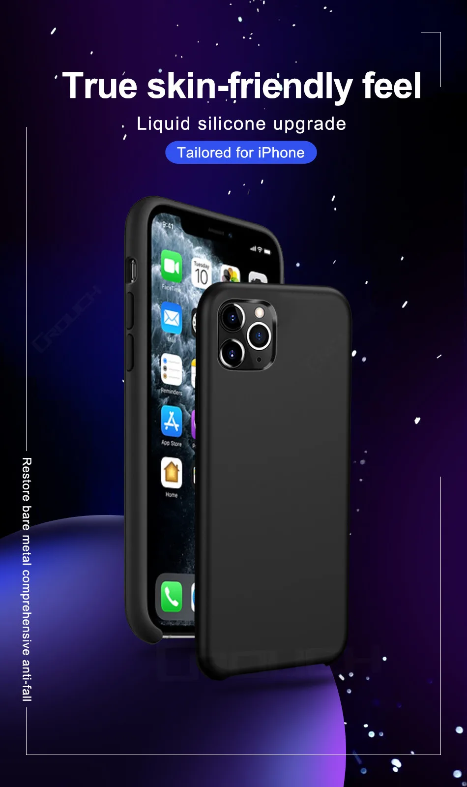 Роскошный силиконовый чехол с логотипом для iPhone 6 6s 7 8 Plus Xs Max XR X, чехол для Apple iPhone 11 Pro Max, чехол для телефона Capa