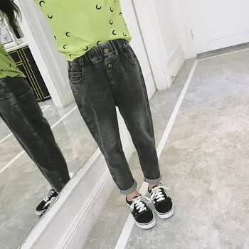 

Teenage Girls Fashion Girls Jeans Pants Autumn Children Pants Kids Trousers Girl Clothes Trousers girl jeans kids clothing