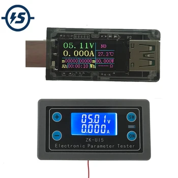 

USB Multi-function Meter LCD Voltmeter Ammeter Battery Capacity Tester Power Tester Temperature Display 5V-38V 150W 200W
