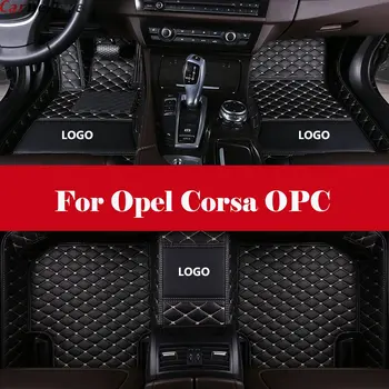 

Custom Fit Luxury XPE Leather Waterproof 3D Surrounded Full Set Car Floor Mats car styling For Opel Corsa OPC