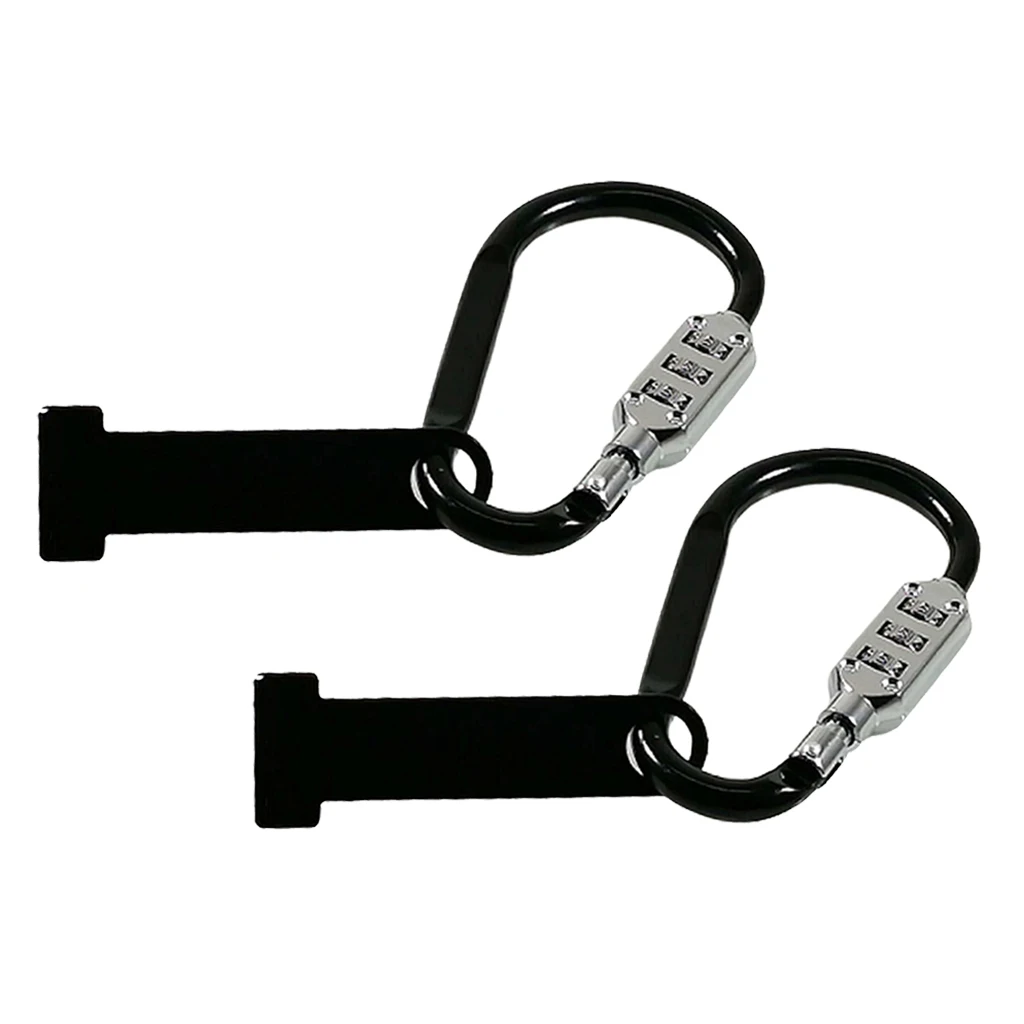 2pcs Security Motorbikes Helmet Lock Combination Code Lock with T-Bar Anti-theft