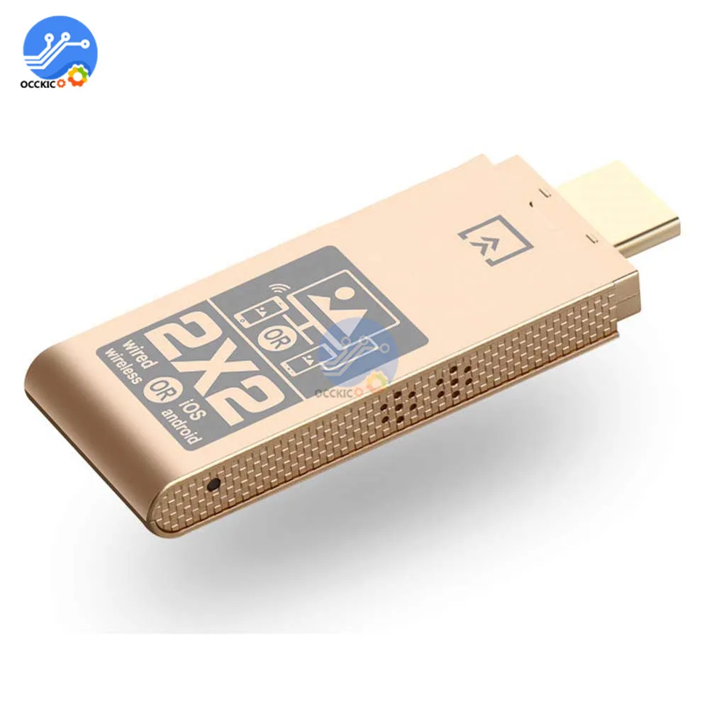 

2.4G/Hz Mirroring Screen Device TV Stick 1080p HDMI Mobile Computer Wireless Wired Connection Dual System