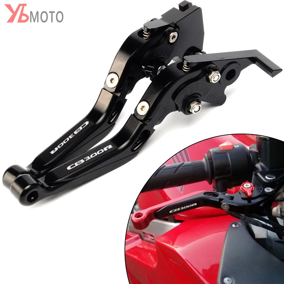 

High Quality With Laser Logo CNC Folding Extendable Motorcycle Brake Clutch Levers For HONDA CB300R CB 300R 2018-2019 lever