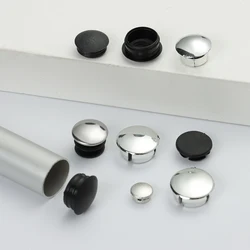 Bouchon de pied de meuble en acier inoxydable, bouchon d'extrémité d'obturation pour Tube rond, outil domestique quotidien, accessoires de meubles, 10 pièces 