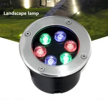 LED Underground light Waterproof Floor Lamp Outdoor Ground Spot Landscape Garden Path Buried Yard 85-265V DC12V IP68 3W 6W 12W
