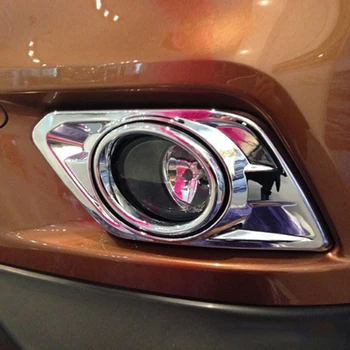 

Modification ABS chrome for Nissan for x-trail 2014 2015 2016 car front fog screen cover frame trim car style