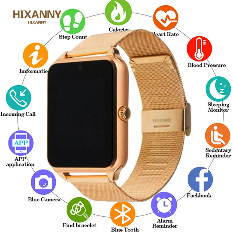 Умные часы GT08 Plus металлические с поддержкой слота для Sim карты и tf подключение