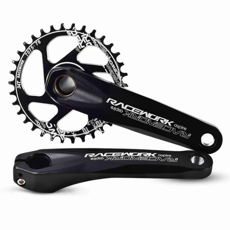 

Quality 1X11 Speed Aluminum Alloy Crank Disk Crank with Middle Shaft Integrated Middle Crank