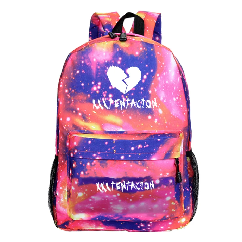 XXXTentacion рюкзаки женские/мужские школьные сумки светящиеся дорожные сумки подростковый рюкзак для ноутбука холщовая XXXTentacion сумка Mochila - Цвет: School Bag 16