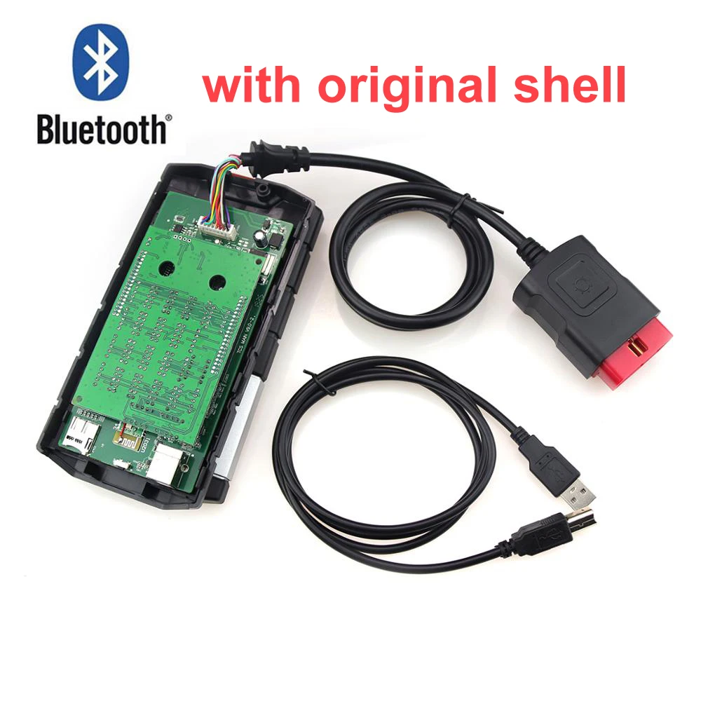 2019 новый vci tcs cdp pro plus 2016 00 с ключом для Delphi DS150E bluetooth obd obd2 сканер грузовиков и