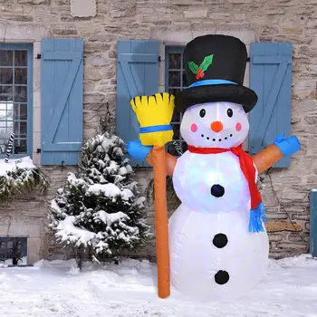 

1.2/1.5/1.8/2.4mSanta Claus Snowman Inflatable Toy Christmas Decorations for Home Garden Yard Arch Ornament Festival Party Props
