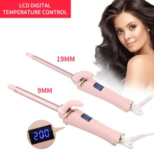 Щипцы для завивки волос с ЖК-дисплеем, щипцы для завивки волос, стайлер для завивки волос, палочка для завивки, роликовые Вэйвер, керамические инструменты для укладки