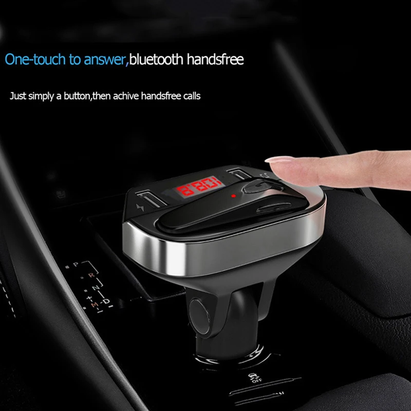Bluetooth fm-передатчик наушники автомобильный комплект автомобильный аудио mp3-плеер с двойным USB зарядным устройством VH99