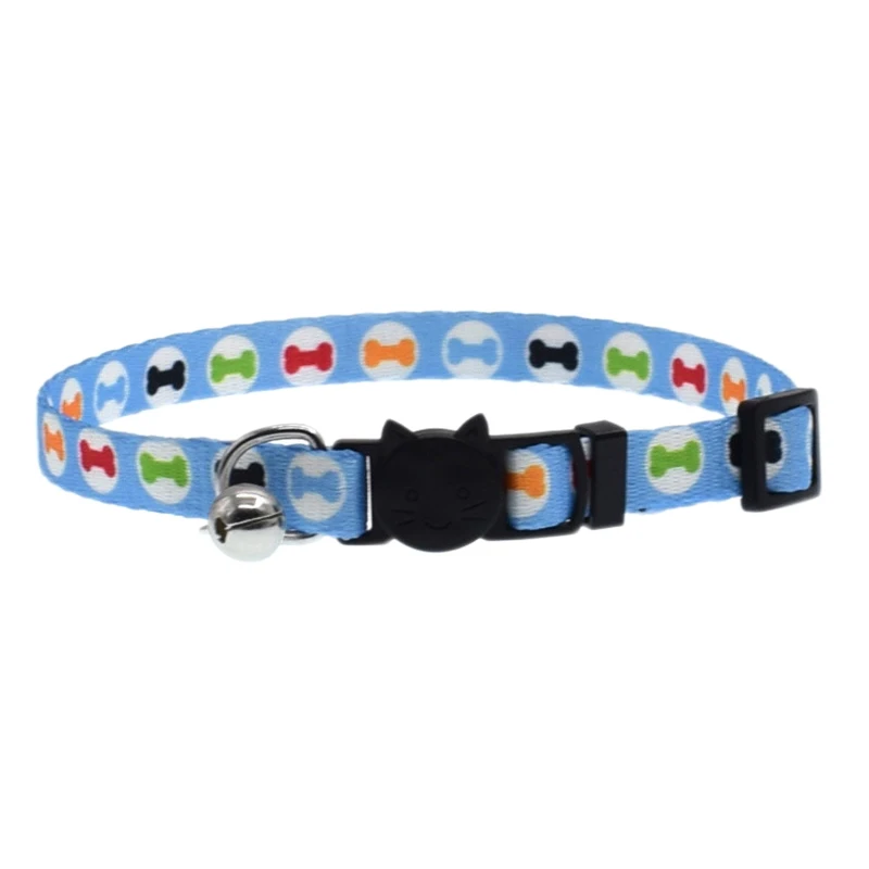 New Hot Cat Collar With Bell Safety Buckle Adjustable Kitten Small Dogs Cats Printing Collars Pet Supplies USJ99 New Hot Cat Collar With Bell Safety Buckle Adjustable Kitten Small Dogs Cats Printing Collars Pet Supplies USJ99