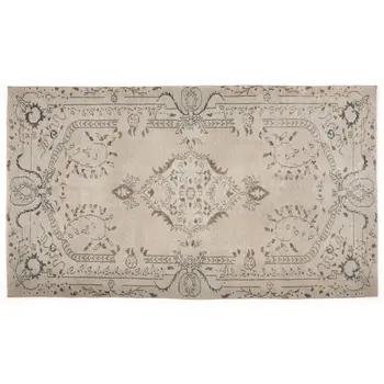 

Handmade Beige Vintage English English Area Rug 152x265 Cm-4'12''X8'8''